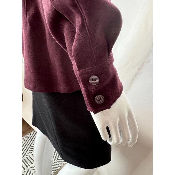 Allison Taylor Womens Stretch Button-Up Blouse - Small - 97% Polyester 3% Spande - Picture 6 of 15